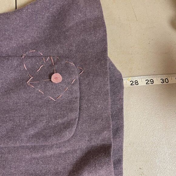 Vintage David Dart Knitware Purple Wool Blend Blazer XL - Picture 10 of 12